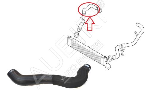 Hadica plniaceho vzduchu Fiat Ducato 2006-2011 2,3 z intercoolera do klapky