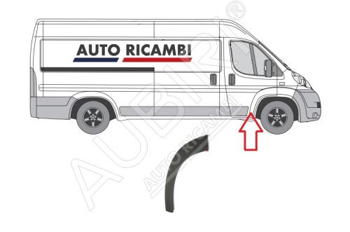 Ochranná lišta Fiat Ducato od 2006 pravá, lem dverí