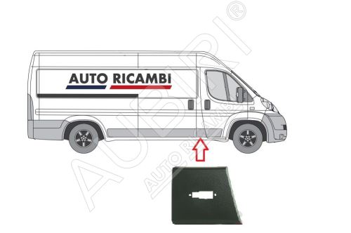 Ochranná lišta Fiat Ducato od 2006 pravá, za predné dvere, B-stĺpik - Maxi