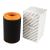 Vzduchový filter Fiat Ducato 2006-2021, Jumper, Boxer od 2006 - prašné oblasti