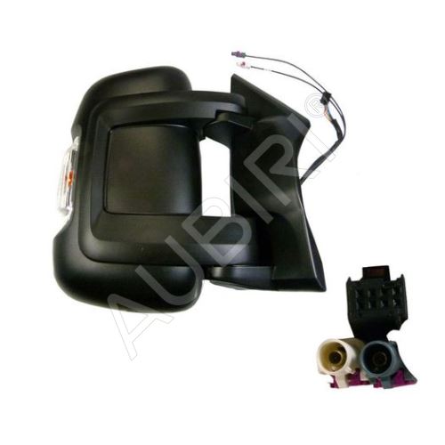 Spätné zrkadlo Fiat Ducato od 2011 pravé krátke elektrické 16W s anténou AM/FM
