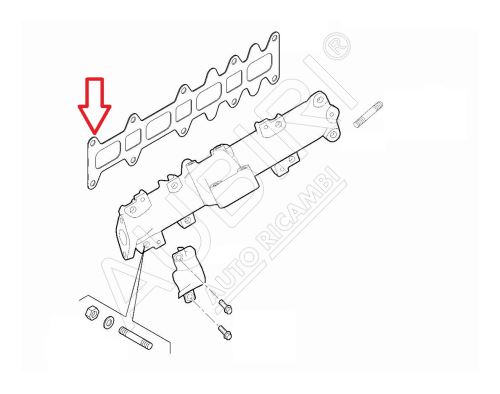 Tesnenie výfukového potrubia Fiat Ducato od 2018 2,3D