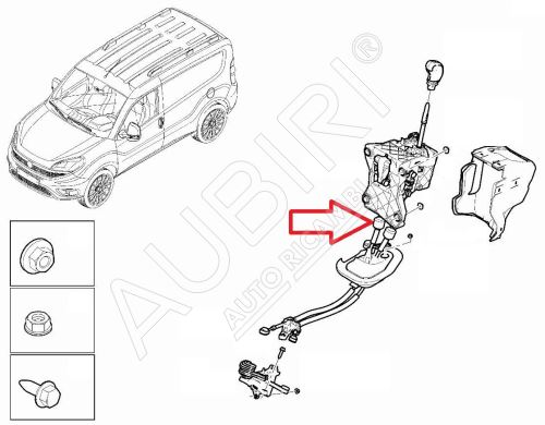 Lanká radenia rýchlosti Citroën Berlingo, Partner od 2018, Doblo od 2022 s pákou MB6, BE4R