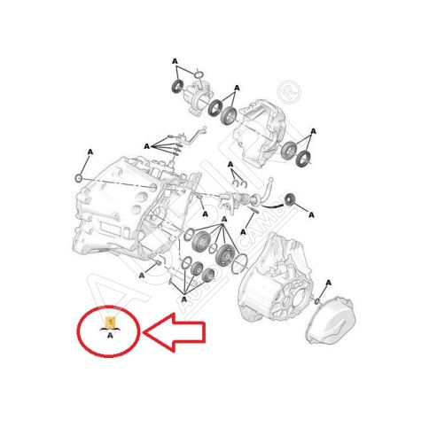 Opravná sada prevodovky Citroën Berlingo, Partner od 2020 - BE4R