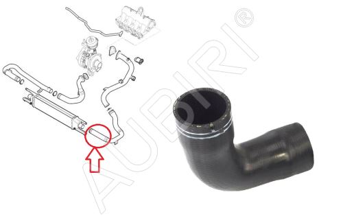 Hadica plniaceho vzduchu Fiat Doblo od 2010 1,6/2,0 D z intercoolera do klapky