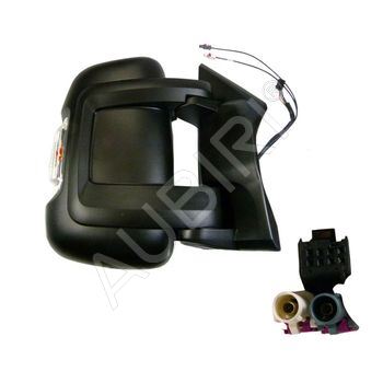 Spätné zrkadlo Fiat Ducato od 2011 pravé krátke elektrické 16W s anténou AM/FM