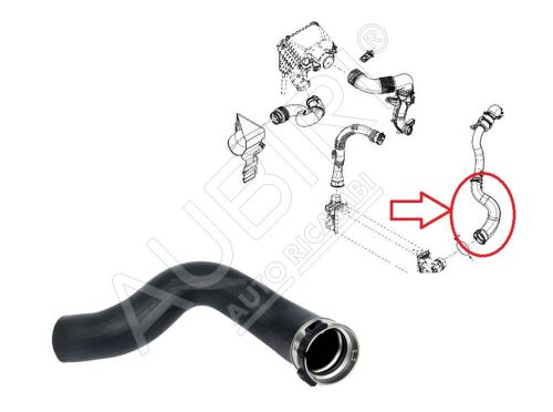 Hadica plniaceho vzduchu Renault Trafic 2014-2019 1,6 dCi z intercoolera do klapky