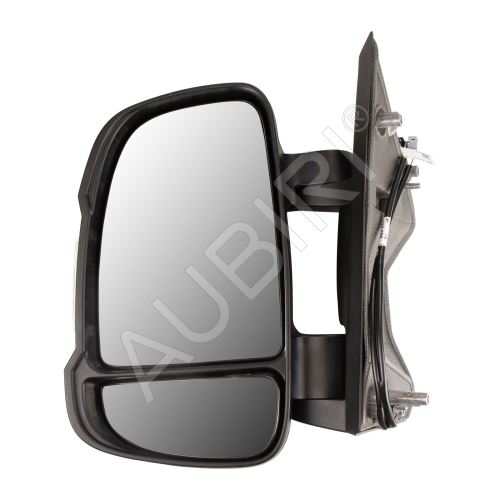 Spätné zrkadlo Fiat Ducato od 2011 ľavé krátke 80mm, elektrické so snímačom, 16W, 4-PIN