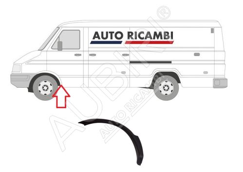 Ochranná lišta Iveco TurboDaily 1990-2000 ľavá, lem blatníka