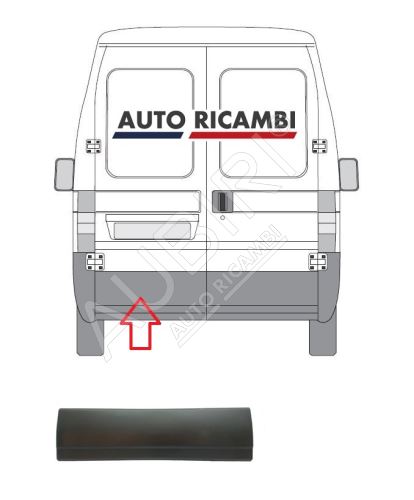 Ochranná lišta Fiat Ducato 2002-2006 zadná, ľavé dvere