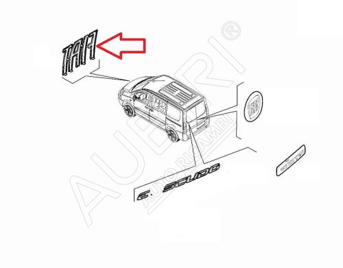 Nápis "FIAT" Fiat Scudo od 2022 predný