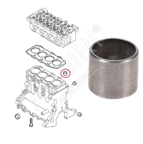 Strediaci kolík hlavy valcov Fiat Ducato od 2011 2,0 14mm