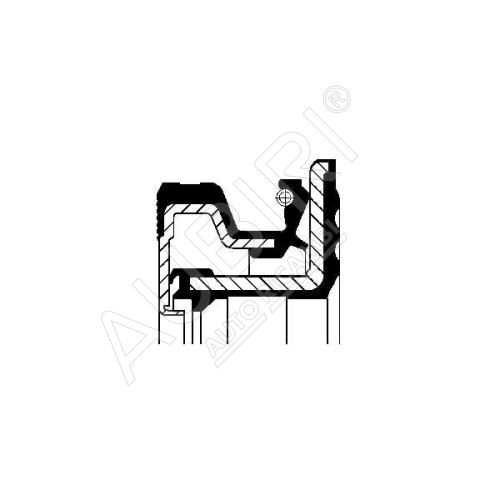 Gufero diferenciálu Iveco Daily od 2000 35C/50C 60x90x14/16,3 mm