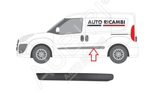 Ochranná lišta Fiat Doblo od 2010 ľavá, zadné dvere