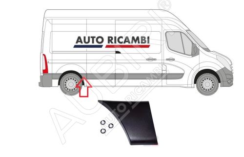 Ochranná lišta Renault Master od 2010 pravá, pred zadným kolesom