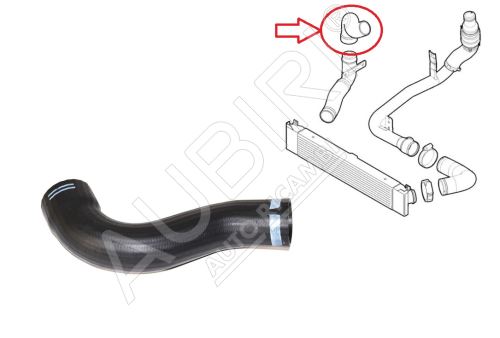 Hadica plniaceho vzduchu Fiat Ducato 2006-2011 2,2 z intercoolera do klapky