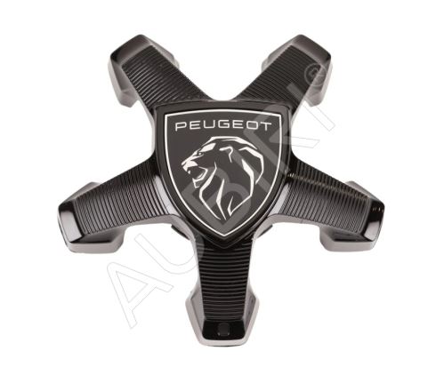 Krytka kolesa Peugeot stredové pre alu disky, čierna, ORBITALE 2024