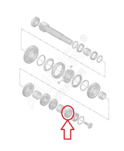 Ozubené koleso Citroën Berlingo, Partner od 2008 pre 6. stupeň, 31 zubov