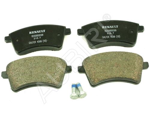 Brzdové doštičky Renault Kangoo 2008-2021 predné, dlhé, 15/16" kolesá