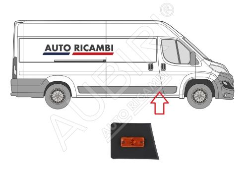 Ochranná lišta Fiat Ducato od 2014 pravá, za predné dvere, B-stĺpik