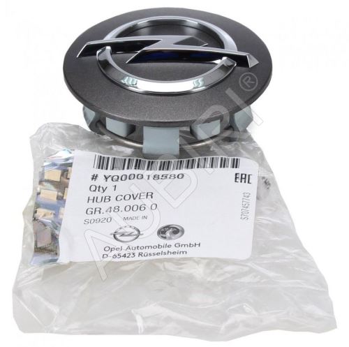 Krytka kolesa Opel stredová, 59 mm, antracitová