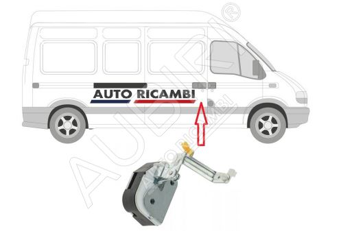 Zámok posuvných dverí Renault Master 1998-2010 pravý