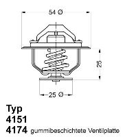 Termostat Renault Master, Opel 2,5 D