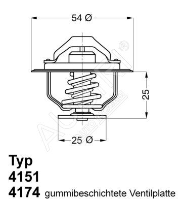 Termostat Renault Master, Opel 2,5 D