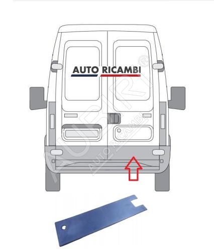 Ochranná lišta Iveco Daily 2000-2006 zadná, pravé dvere