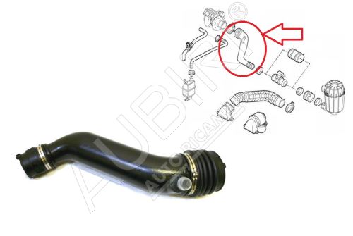 Hadica plniaceho vzduchu Fiat Ducato 2002-2006 2,3 od filtra do turba