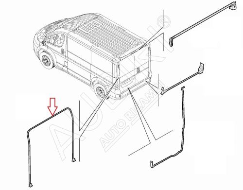 Tesniaca guma dverí Fiat Ducato, Jumper, Boxer od 2006 zadné dvere, H1