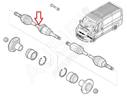 Poloos Fiat Ducato 2018-2021 2,3D pravá, automatická prevodovka