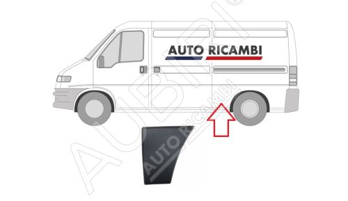 Ochranná lišta Fiat Ducato 2002-2006 ľavá, pred zadné koleso