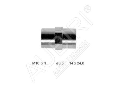 Spojka brzdovej trubky M10x1/M10x1 mm Iveco Daily, Fiat