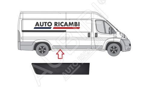 Ochranná lišta Fiat Ducato od 2006 pravá, pred zadné koleso, 80cm