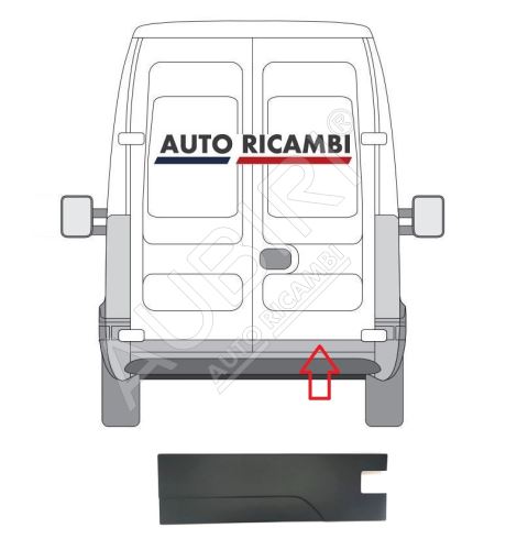 Ochranná lišta Iveco Daily 2006-2014 zadná, pravé dvere