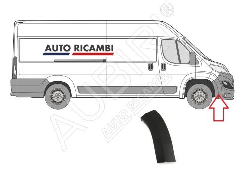 Ochranná lišta Fiat Ducato od 2014 pravá, lem nárazníka