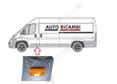 Ochranná lišta Fiat Ducato od 2006 ľavá, za predné dvere, B-stĺpik - Maxi