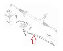Hadica servoriadenia Fiat Ducato 2016-2021 2,3D z čerpadla do riadenia, RHD
