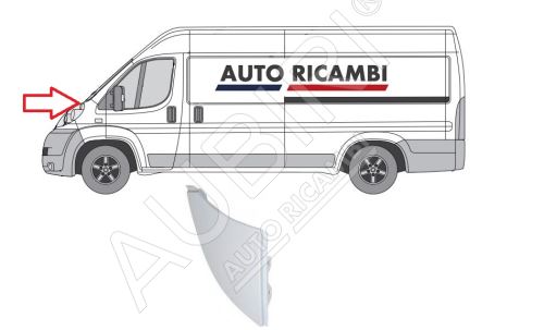 Ochranná lišta Fiat Ducato 2006-2014 ľavá nad predné svetlo