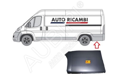 Ochranná lišta Fiat Ducato od 2006 ľavá, za zadné koleso - extra dĺžka