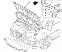 Krytka kapoty Fiat Ducato 2002-2011 (1)