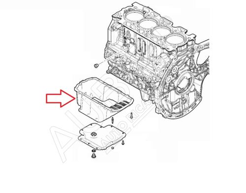 Olejová vaňa Citroën Jumpy, Expert od 2016, Fiat Scudo od 2022 1,5/1,6D