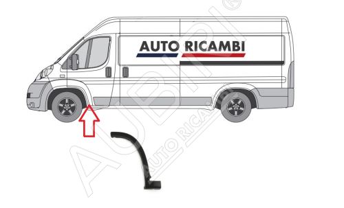 Ochranná lišta Fiat Ducato od 2006 ľavá, lem blatníka, šedý