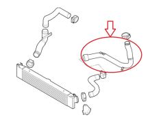 Hadica plniaceho vzduchu Fiat Ducato 2006-2016 3,0 z turba do intercoolera, kompletná