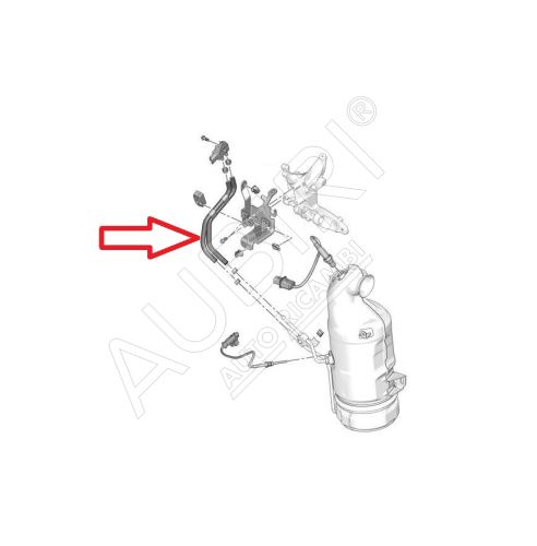 Hadice snímaču diferenčného tlaku DPF Citroën Berlingo, Partner 2008-2016 1,6HDi