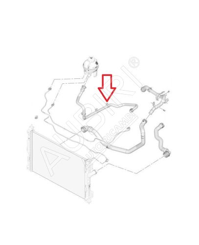 Hadica chladenia Citroën Berlingo, Partner od 2018 1,6 VTi z nádržky