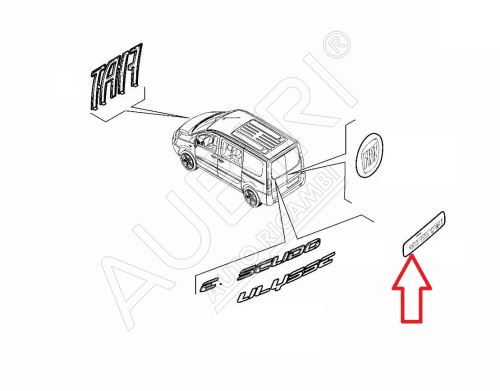 Nápis "PROFESSIONAL" Fiat Scudo od 2022 zadný