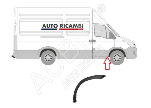 Ochranná lišta Iveco Daily 2006-2011 35S/35C/50C pravá, lem blatníka