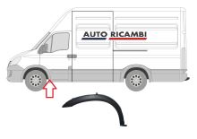 Ochranná lišta Iveco Daily 2011-2014 ľavá, lem blatníka